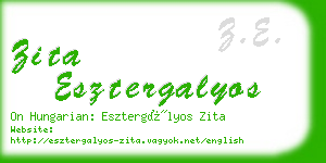 zita esztergalyos business card